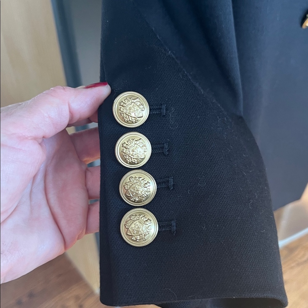 Alice + Olivia Black Blazer with Gold Buttons - Picture 6 of 8